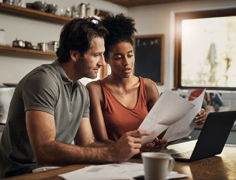 couple doing paperwork